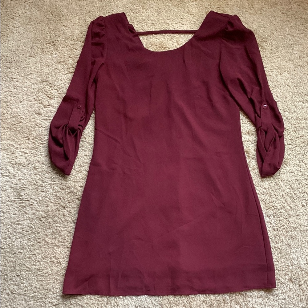 3/$15 - Burgundy Tunic Dress